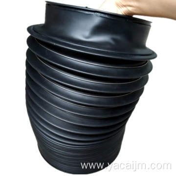 High-temperature cylinder protective screw bellows cover with zipper